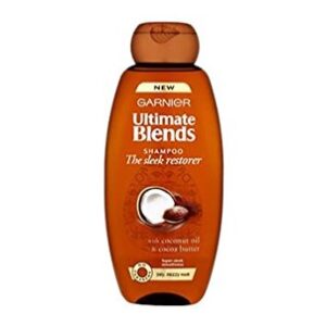 Garnier Ultimate Blends Cocoa Butter Shampoo for Dry, Curly Hair